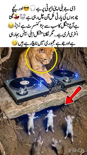 DJ Cat Controls Mouse Party😻#FunnyAnimals #CatVsMouse #ComedyScene #ViralClip #AnimalFun #Indian