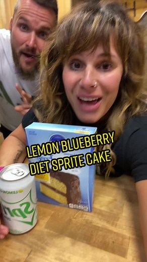 Lemon Blueberry Diet Sprite Cake Recipe