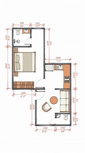 Read the Caption Below👇 The layout was constrained by the window openings; in such instances, we implement solutions similar to the one illustrated above. Furthermore, the penetration of natural light is also influenced by the sun's trajectory. | iArchitect