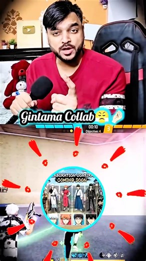 Free Fire 🔥 New Anime Collaboration 😱🥶👍 #ajjubhai94 #ajjubhaiandsooneeta #gamingshorts #ffupdate