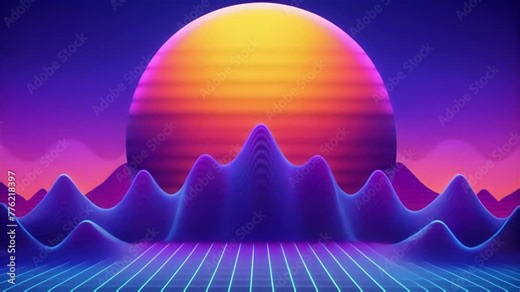 A digital interpretation of waveforms with pixelated blocks and gradients creating a futuristic and technological aesthetic.