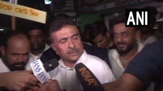 #WATCH | Bhabanipur, West Bengal: Leader of the Opposition in the West Bengal Assembly and BJP candidate from Bhabanipur and Nandigram Assembly constituencies, Suvendu Adhikari, says, "Mamata Banerjee will lose in Bhabanipur... The language she used for the Gujarati community is anti-constitutional, and she should be arrested for it. There are 25,000 Gujaratis living in Bhabanipur, and on April 29, these people will teach her (Mamata Banerjee) a lesson."