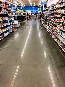 Behind the scenes at Walmart polishing concrete floors