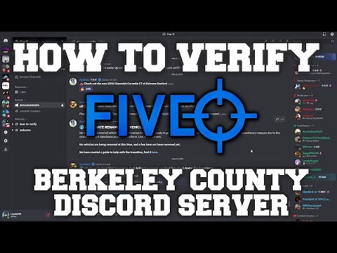 How to VERIFY in the Berkeley County Discord FIVE-O #roblox #tutorial #berkeleycounty
