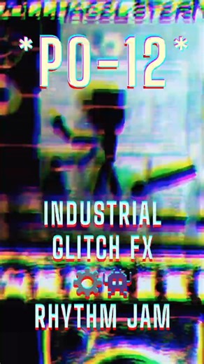 Pocket Operator PO-12: Industrial Metallic Rhythm & Glitch FX ⚙️👾