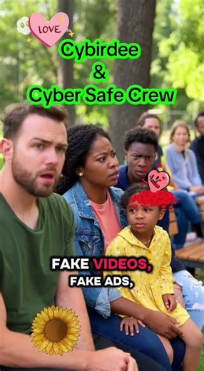 Cybirdee & Cyber Safe Crew warn parents to keep children safe ♥️ #cybirdee #trendingshortsvideo