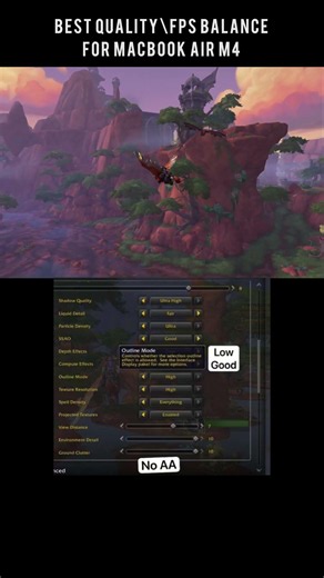 MacBook Air M4: BEST WoW Settings for FPS & Quality!