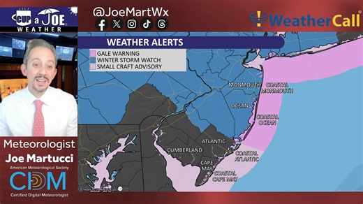 ⚠ BREAKING: A winter storm watch is out for Ocean to Camden counties on north. Here's what that watch actually means, and where we go from here. Forecast: https://cupajoe.live/winter-storm-nj-friday-saturday-weather-forecast/ | Joe Martucci: Meteorologist