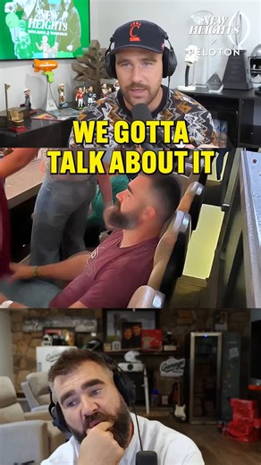 Jason wasn't sleeping at the Eras tour, he was vibing #newheights #peloton | The Height News Podcasts