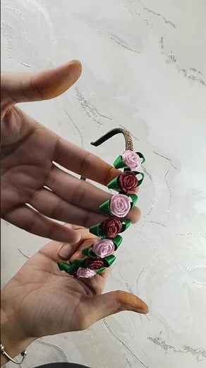 ✨ Viral Ribbon Flower Hairband | DIY Hair Accessory Idea | Trending Hairband Design 2025 🌸
