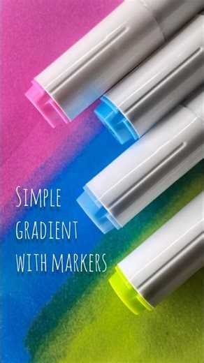 Let's DRAW 🎨 a simple GRADIENT with MARKERS.
