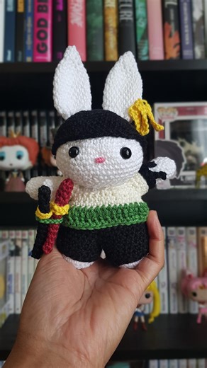 Crochet Rabbit Pattern Roronoa Zoro Version of One Piece (bunny Zoro) - Etsy