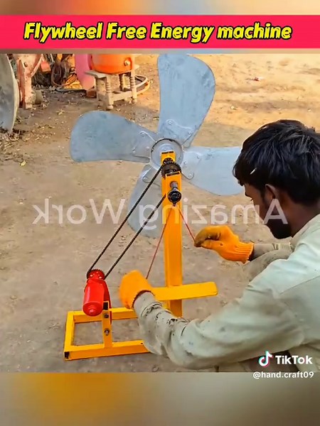 Free Energy Machine Using Flywheel Springs