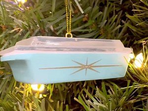 Miniature Pyrex Starburst Ornament: Retro Kitchen Christmas Decoration - Etsy