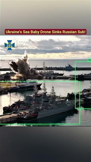 Ukraine's Underwater Drone Hits Russian Submarine!