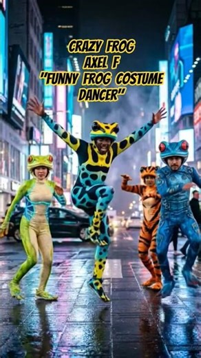 Crazy Frog Axel F Remix Dance Video Choreography Funny Costume Dancer #shorts #music