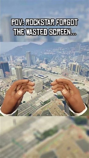 What If Rockstar forgot the Wasted screen in GTA! #gta #gta5 #shorts