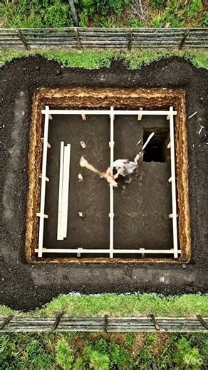 Cabin Backyard Transformation: Secret Underground Bunker निर्माण Timelapse