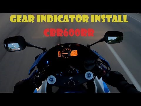 EASIEST WAY TO INSTALL GEAR INDICATOR ON A HONDA CBR600RR - (WITHOUT REMOVING FAIRINGS)