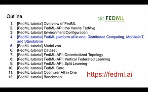 FedML联邦机器学习框架视频教学全集 (第4期)