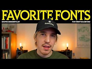 My Favorite Fonts as a Professional Graphic Designer