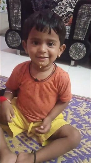 Singing song by cute Advait 😘😘