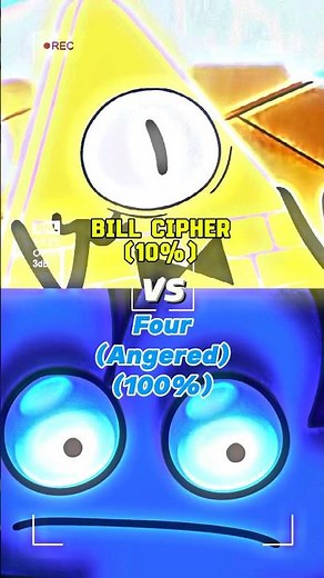 Bill Cipher vs Four #bfdi #bfdia #bfb #tpot #trending #trend #edit #billcipher #gravityfalls #shorts
