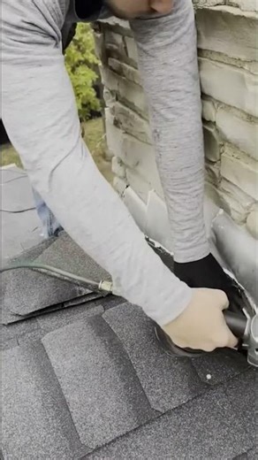 DIY Roofing: How to Cut Asphalt Shingles Like a Pro! #shorts