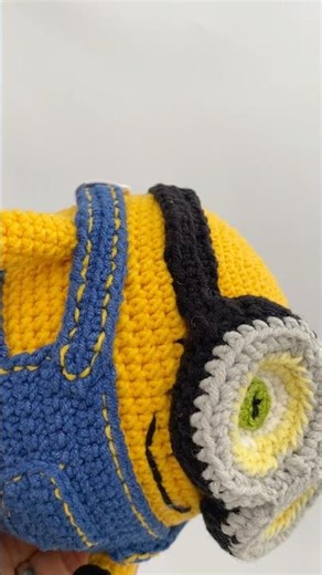 Crochet minion Bob, it was a challenge I would say! #crochettoys #minionbob