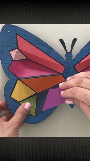 Watch me make a faceted paper butterfly #diy #cricut #svgfiles #birthdaydecoration