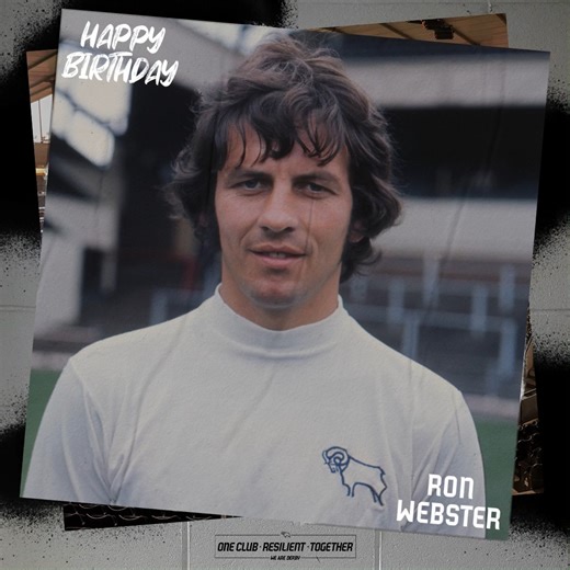 Wishing a very happy birthday to our greatest-ever right back, Ron Webster! 🖤🤍 | Derby County