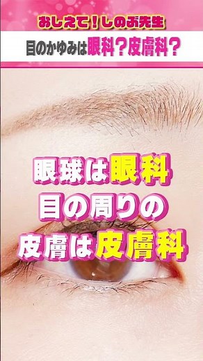 If I have itchy eyes, should I go to an ophthalmologist or a dermatologist? #shorts #Dr.Shinobu #...