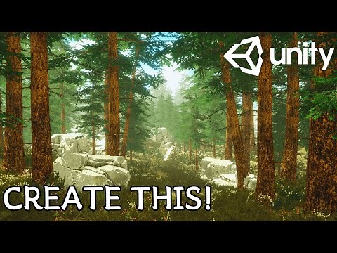 How to create a REALISTIC FOREST in UNITY - For Beginners - URP