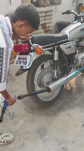 YAMAHA RX100 EXHAUST SOUND 🔊🔥🔥🔥#shorts