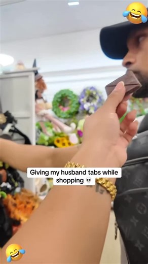 Mood Enhancing Chocolate on Instagram: "Taps Chocolate prank on my husband 😂🤣🍫 #fyp #couple #taps #chocolate #viral"