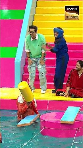 Anita Ne Maari Karan Ko Lakdi | Indian Game Show-With Bharti & Harssh | #bharti #comedy #shorts