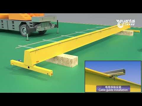 Single Girder Overhead Crane & Eot Crane Installation from Planning to Assembly 3D Presentation