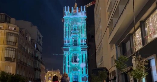 Vídeo | El 'Manto de estrellas', el nuevo video mapping de la Catedral de Málaga