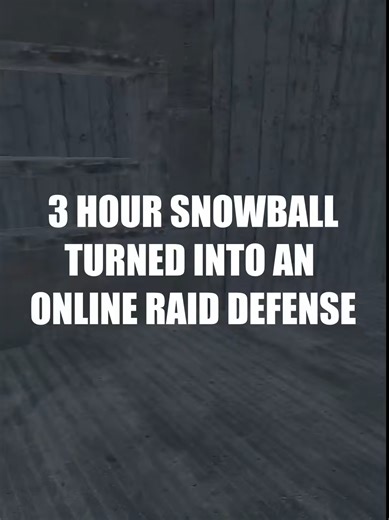 3 hour Snowball turned into Online Raid #rustgame #rust #rustraid #rustraiddefence #gaming #fyp