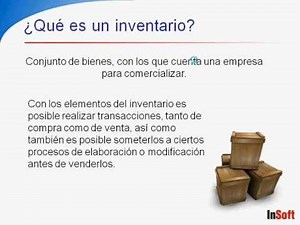 Programa de contabilidad ContaPyme - Definición de inventarios y tipos de inventarios