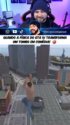 😂 o GTA IV TEM ESSE TALENTO raro de transformar tombo em comédia