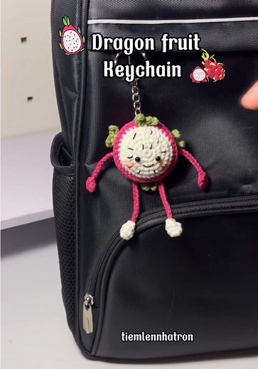 Create Your Own Crochet Dragon Fruit Keychain
