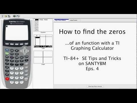 Find the Zeros of an Equation with a TI-84 Calculator -- TI84+ SE Tips and Tricks