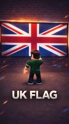 Drawing UK flag in Roblox #roblox #robloxshorts
