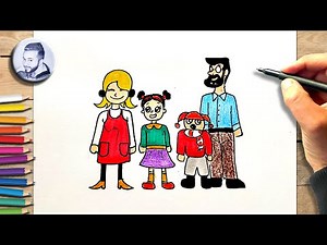comment dessiner une famille facilement dessin de famille facile a faire