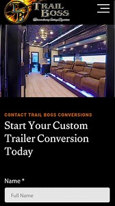 We build every trailer better than the last, and we built our new website the same way. We’ve stripped away the clutter and launched a streamlined new platform focused on one thing: helping you visualize your next custom build. Whether you’re looking for design inspiration in our new galleries or ready to talk specs, the new site puts the controls in your hands. Start your journey at Trailbossconversions.com | Trail Boss Conversions Inc