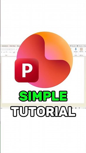 Simple PowerPoint Tutorial! #powerpoint #microsoftoffice #tutorial