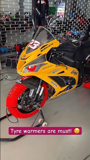 Why you need a tyre warmer on track! #auto #automobile #tyrefitting #motogp #trackbikes