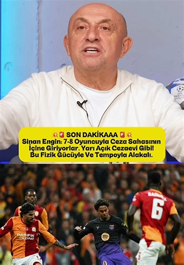 Sinan Engin: 7-8 Oyuncuyla Ceza Sahasına Girme Eleştirisi