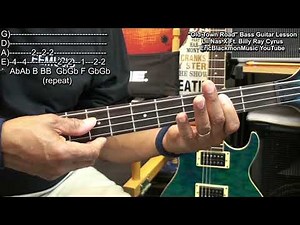 OLD TOWN ROAD On Electric Bass Guitar Lil Nas X Billy Ray Cyrus Lesson 😎 ‪@ericblackmonmusicbass9175‬